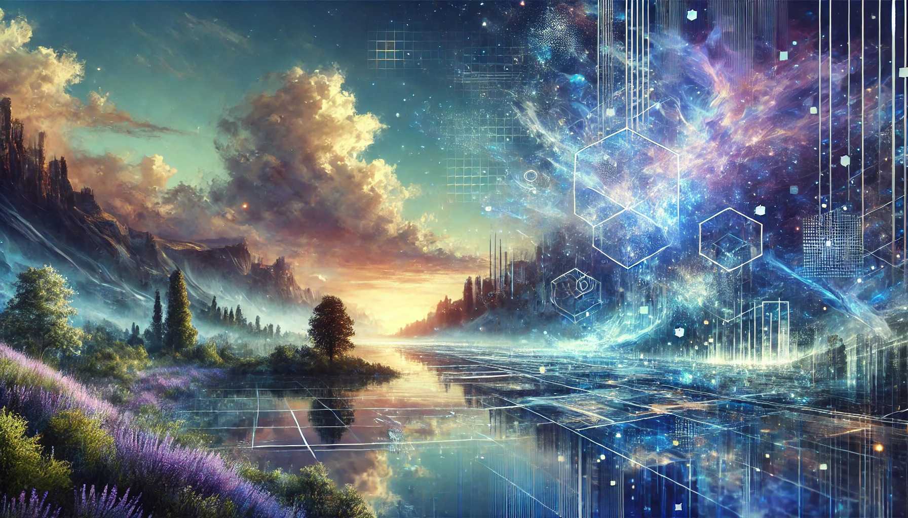 What happens when our perceptions of truth are challenged by virtual realms and artificial intelligence? (Image: TheoristMind, generated by DALL·E AI)