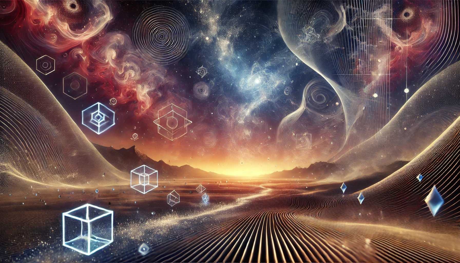 This intricate dance between science and philosophy implores us to confront our understanding of causality, free will, and the essence of reality. (Image: generated by DALL·E AI)