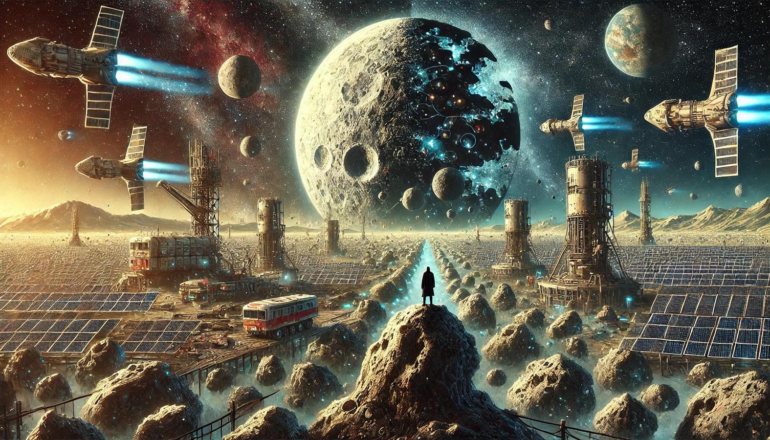 Who has the right to claim ownership of the vast treasures beyond our planet? (Image: TheoristMind, generated by DALL·E AI)