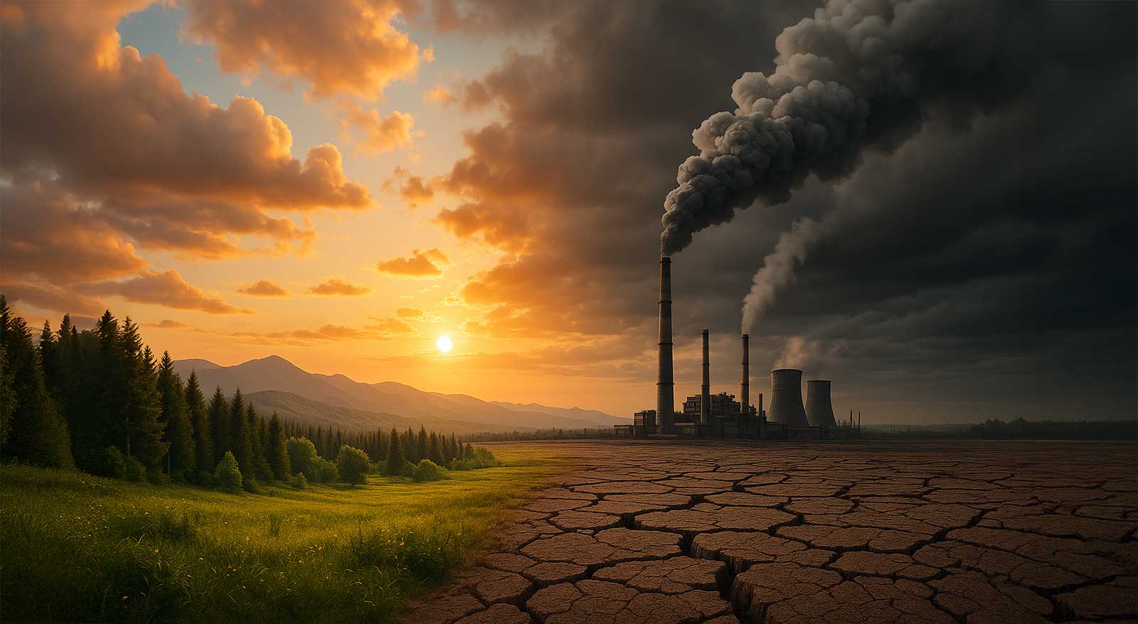 As we confront the climate crisis with powerful technologies, we must ask: are we restoring balance—or rewriting nature? (generated image via DALL·E)
