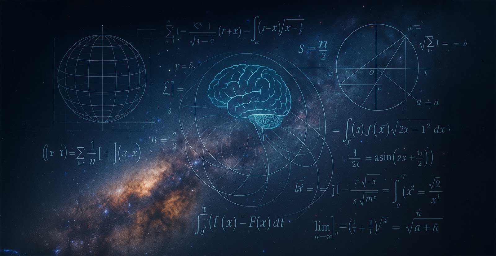 In a mathematical universe, consciousness may be the cosmos contemplating its own equations — each thought a ripple across the very fabric of reality. (generated image via DALL·E)